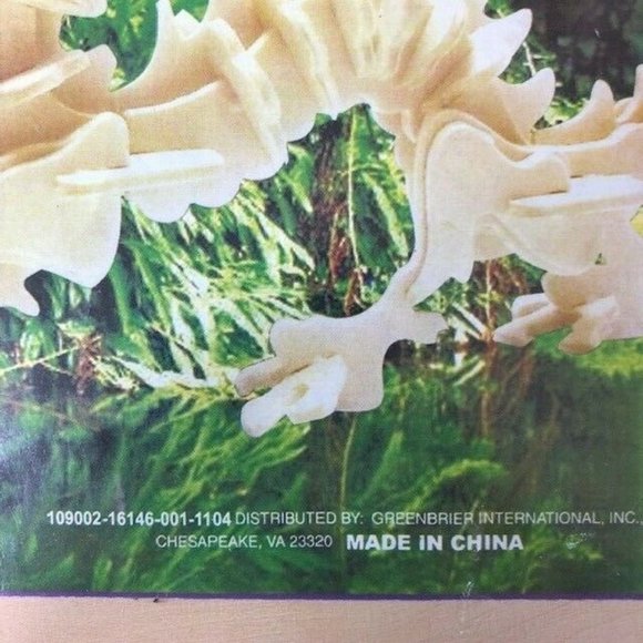 3D Wooden Puzzle Chinese Dragon 2 Sheets Pre Cut Wood Pieces Kids Toy Activity - Picture 5 of 5